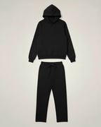Black hoodie and black pants set